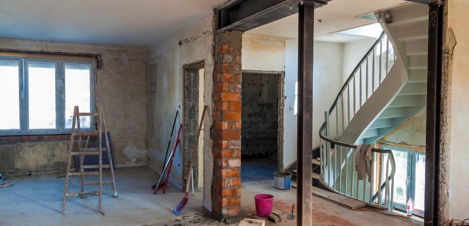 Appartement en fin de travaux avant nettoyage